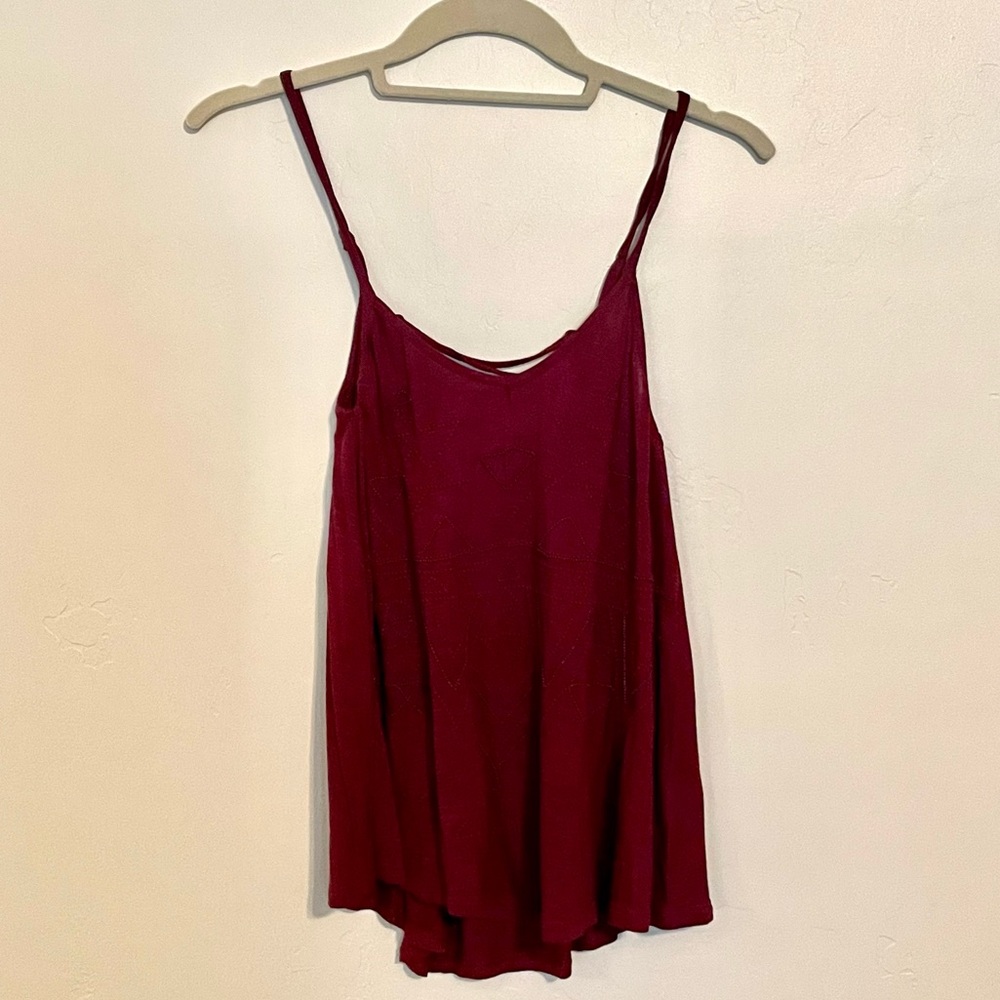 American Eagle - Red Embellished Tank top - XS